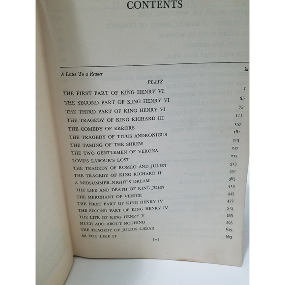 The Complete Work Of William Shakespeare Copyrighted 1936 Published 1992 - Picture 7 of 8